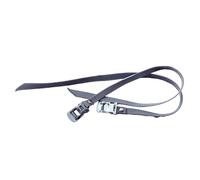 PETSOLA 2 Pièces Sangles de Pédale de Vélo Fixations de Pied de Remplacement Courroies Universelles Cale-Pieds en Nylon Résistant Adapté pour Vélos Statiques, Gris