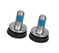 PETSOLA 2 Pièces Vis de Pédalier Vis de Boîtier de Pédalier Composants de Cyclisme avec Trou Hexagonal pour Installation Facile Adapté pour Vélos de Montagne, Acier Chromé, 2.6 Cm X 1.9 Cm