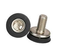 PETSOLA 2 Pièces Vis de Pédalier Vis de Boîtier de Pédalier Composants de Cyclisme avec Trou Hexagonal pour Installation Facile Adapté pour Vélos de Montagne, Acier Inoxydable, 2.2 Cm X 2 Cm