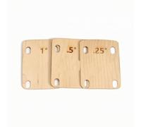 PETSOLA 3 Pièces Cale Manche Conique Cale Cou Massif Accessoire pour Atelier, Cales De Manche De Guitare En Érable 1x 1°, 1x 0,5°, 1x 0,25°