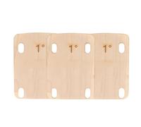 PETSOLA 3 Pièces Cale Manche Conique Cale Cou Massif Accessoire pour Atelier, Cales De Manche De Guitare En Érable De 1 Degré Lot De 3