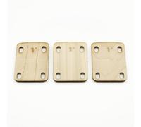 PETSOLA 3 Pièces Cale Manche Mince Cale Manche En Érable Rectangulaire Accessoire pour Guitariste, 3 Pièces 1°
