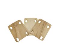 PETSOLA 3 Pièces Cale Manche Mince Cale Manche En Érable Rectangulaire Accessoire pour Guitariste, 3 Pièces 1°, 0.5°, 0.25° Chacun