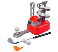 PETSOLA 3 Pièces Machine de Lancement de Balles de Golf Distributeur Automatique Accessoire D'Équipement Lanceur Pratique pour Enfants Adolescents Adultes, Rouge Gris