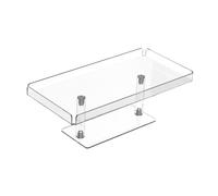 PETSOLA 3 Pièces Présentoir à Cupcakes Étagère de Buffet et Support pour Gâteaux Vitrine pour Figurines En Matériau Acrylique Transparent et Élégant Adapté P , Petit