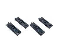 PETSOLA 4 Pièces Loquet à Bascule pour Fenêtre Verrou à Ressort et Pièce de Rechange Compacte Conception Réversible Discrète Adapté pour Fenêtres à, Noir, M