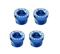 PETSOLA 4 Vis de Frein 0,25, Accessoires pour Trou de Frein - à L'épreuve, Bleu, 12x9,6 mm