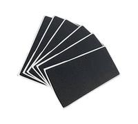 PETSOLA 6 Pièces Grip Tape Stickers pour Fingerboard Accessoire Stickers Antidérapant Mini Skateboard Stickers Shockproof Adapté pour Entraînement Routine COM, Blanc Noir