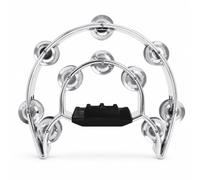 PETSOLA à Double Rangée Confortable à Main Robuste Instrument Percussion pour Enfants, Argenté