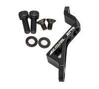 PETSOLA Adaptateur de Frein à Disque pour Vélo Support Cadre Fixation Étrier Aluminium Alliage Installation Simple Convient Utilisation Quotidienne Cyclisme R, pour Disque de 180 Mm