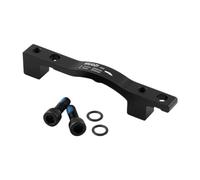 PETSOLA Adaptateur Frein Disque Vélo avec Support Fraisage CNC Pièce de Conversion en Aluminium Allié Accessoire Montage Étrier Adapté Cyclistes Vélo Route VT, Noir