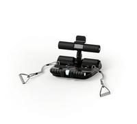 PETSOLA Appareil D'ai pour les Abdominaux avec Support Téléphone Stable Barre Sit-Up avec Ventouses Antidérapant pour Débutants, Array, Noir, Modèle Amélioré Avec Corde De Traction