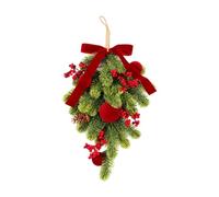 PETSOLA Arbre Noël Artificiel Inversé à Suspendre Léger Décoration Noël Écarlate Résistant pr lon