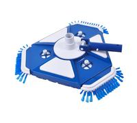 PETSOLA Aspirateur de Piscine, Brosse Triangulaire Lestée, Professionnel avec Tête D'aspiration à Brosse Latérale pour Piscine et Lac