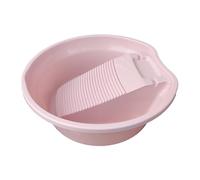 PETSOLA Bac à Lessive, Accessoires de Lavage, Bassine à Linge Pratique, Planche à Laver Les Mains, rose