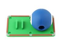 PETSOLA Balle D'Entraînement de Billard Exercices Correction Précision Accessoire en Caoutchouc avec Trou Central pour Perfectionnement de La Adapté, Numéro 2