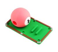 PETSOLA Balle D'Entraînement de Billard Exercices Correction Précision Accessoire en Caoutchouc avec Trou Central pour Perfectionnement de La Adapté, Numéro 4