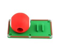 PETSOLA Balle D'Entraînement de Billard Exercices Correction Précision Accessoire en Caoutchouc avec Trou Central pour Perfectionnement de La Adapté, Numéro 3