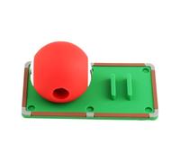 PETSOLA Balle D'Entraînement de Billard Exercices Correction Précision Accessoire en Caoutchouc avec Trou Central pour Perfectionnement de La Adapté, Numéro 11