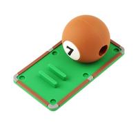 PETSOLA Balle D'Entraînement de Billard Exercices Correction Précision Accessoire en Caoutchouc avec Trou Central pour Perfectionnement de La Adapté, Numéro 7
