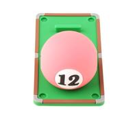 PETSOLA Balle D'Entraînement de Billard Exercices Correction Précision Accessoire en Caoutchouc avec Trou Central pour Perfectionnement de La Adapté, Numéro 12