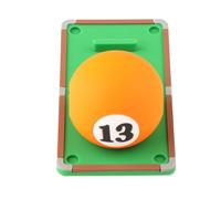 PETSOLA Balle D'Entraînement de Billard Exercices Correction Précision Accessoire en Caoutchouc avec Trou Central pour Perfectionnement de La Adapté, Numéro 13