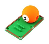 PETSOLA Balle D'Entraînement de Billard Exercices Correction Précision Accessoire en Caoutchouc avec Trou Central pour Perfectionnement de La Adapté, Numéro 5