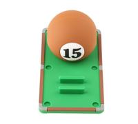 PETSOLA Balle D'Entraînement de Billard Exercices Correction Précision Accessoire en Caoutchouc avec Trou Central pour Perfectionnement de La Adapté, Numéro 15