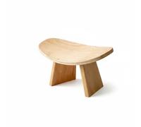 PETSOLA Banc de Méditation Tabouret de Siège à Genoux Chaise de Posture Bois Massif Ergonomique avec Assise Courbée et Pieds Démontables Adapté à la Studio Domicile, Bois Naturel, L