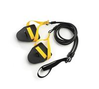 PETSOLA Bans Résistance avec Palettes Polyvalent Extenseur Natation à Sec Ergonomique Équipement pour Nageurs, Noir, 60 Livres
