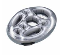 PETSOLA Bar Flottant Piscine Glacière Plateau Gonflable avec Porte-Gobelets Facile à Stocker Mini Bar Flottant pour Adultes, Gris, 70 50 10cm