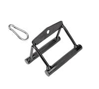 PETSOLA Barre de Tirage V Double Pièces pour Musculation Poignées Antidérapantes Confortables Fabrication en Métal Résistant Idéale pour Un Usage en Salle, Noir Creux