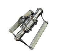 PETSOLA Barre Pression Poignée Rameur Tirage Poulie Accessoire Musculation Acier Solide pour Exercice des Bras et Dos Renforcement à Domicile Salle de Sport, en Forme de V 16cmx11cm