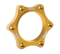 PETSOLA Base de L'adaptateur de Disque de Frein à Disque pour Moyeux Filetés de Vélo en Aluminium VTT, Or, 48mm