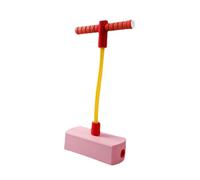 PETSOLA Bâton Sauteur pour Enfants avec Poignée En Mousse Résistante, Jouet de Saut pour Renforcer Le Corps, Planche D'équilibre Antidérapante En Matériau, Rose