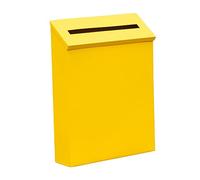 PETSOLA Boîte Aux Lettres Murale, Boîte Aux Lettres En Métal, Boîte Aux Lettres pour La Décoration de La Maison, Du Bureau Ou Du Porche, JAUNE