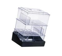 PETSOLA Boîte de Trop-Plein pour Aquariums, Système de Filtration à 2 Couches, Tuyau de Trop-Plein Externe Silencieux, Boîte de Filtration à Goutte