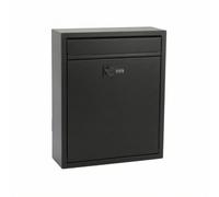 PETSOLA Boîte des Lettres avec Serrure à Combinaison Plate Boîte des Lettres avec Serrure à Code Discrète pour Appartement, Blanc, Standard