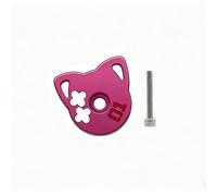 PETSOLA Bouchon Potence avec Vis Capuchon Jeu Direction Précis Capuchon Potence pour Cyclistes, H - Rose Foncé avec des Marques Blanches Et Rouges