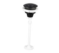 PETSOLA Bouton de Chasse D'eau Rond de Rechange Universel pour Réservoir, Accessoire de Débit D'eau Facile à Installer En PP, Convient pour La Salle D, Noir