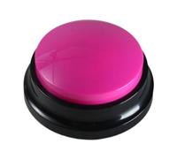 PETSOLA Bouton D'enregistrement Sonore, Bouton D'enregistrement Vocal, Jouet éducatif, Système de Communication Interactif pour Chiens et Chats, rose rouge