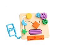 PETSOLA Busy Board Éducatif Tableau Pédagogique Léger Jouet pour Déplacement, Maison, Poussette