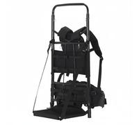 PETSOLA Cadre de Transport Extérieur Armature de Portage Porte-équipement de Plein Air Support Dorsal Réglable Ceinture Matelassée Aluminium Léger pour