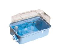 PETSOLA Cage de Transport Portable et Respirante pour Cobayes, Hamsters, écureuils, Hérissons D'Afrique et Planeurs de Sucre, Bleu, Style B