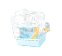 PETSOLA Cage de Transport pour Petits Animaux avec, Idéale pour Hamster, Cochon d'Inde, Gerbille Ou Souris. Dimensions : 23 cm X 17 cm X 30 cm, Bleu