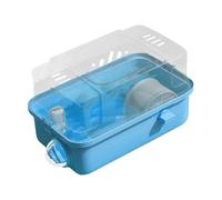 PETSOLA Cage pour Hamster, Habitat Transparent et Aéré, Petite Cage pour Hérisson, Souris, Cochon d'Inde, Rat, Lapin, Bleu