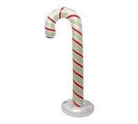 PETSOLA Candy Canne Gonflable Festif | Finition Nacrée Brillante, Canne Noël Gonflable, impont, pr Extérieur, Rouge+Vert+Fin