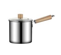PETSOLA Casserole En Acier Inoxydable Acier Inoxydable 18/10 Finition Métal Casserole En Polyvalent Marmite pr Repas s