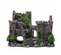 PETSOLA Château D'aquarium Compact | Château Décoratif D'aquarium, Double Face, pour aquariophilie, Aquariophiles