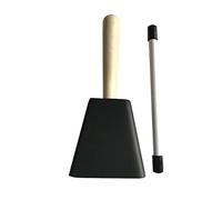 PETSOLA Cloche de Vache, Instrument de Percussion avec Maillet de Batterie, Cloche de Vache Professionnelle En Métal